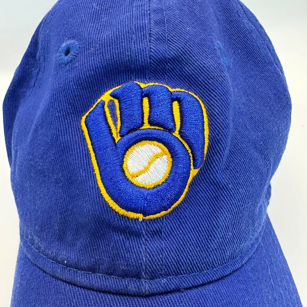 New Era Milwaukee Brewers Hat Infant Size Royal Blue Cooperstown Baseball Cap